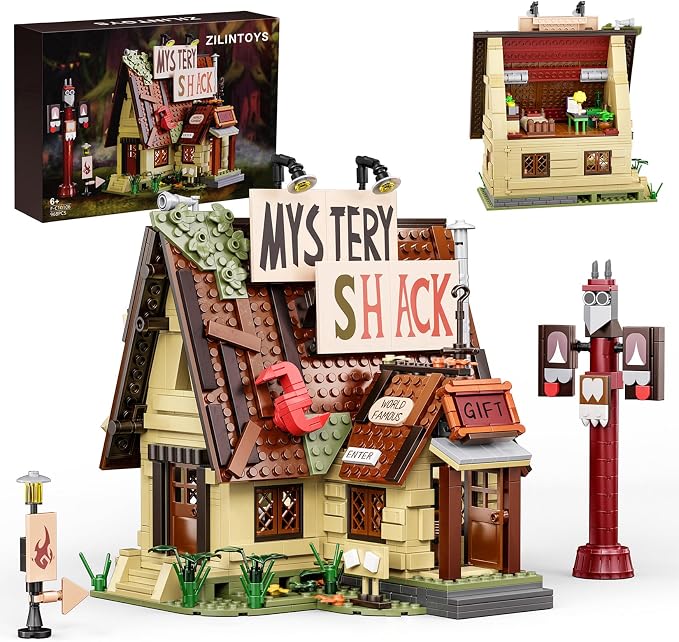 Gravity House Building Sets, Mystery Shack House Building Blocks Toy, Compatible with Lego, Collectible Buildable Fun Model Toys, Gift for 14+ Boys Girls Adults and Fans (965 PCS)
