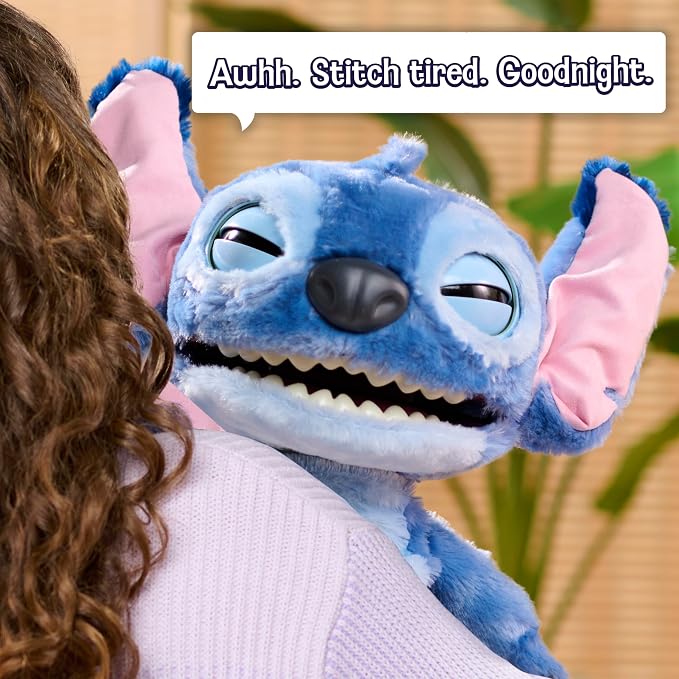 Disney Stitch Ultimate Stitch Interactive 17" Plush Toy, 100+ Sounds & Reactions, Inspired by Disney’s Live-Action Lilo & Stitch Film, New Movie Toy for Fans, Girls, Boys, Kids 3+ by Just Play