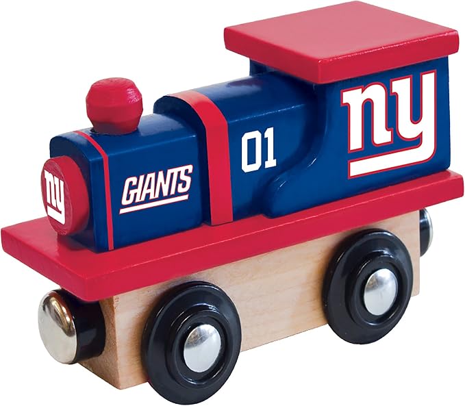 MasterPieces NFL New York Giants Real Wood Toy Train, For Ages 3+
