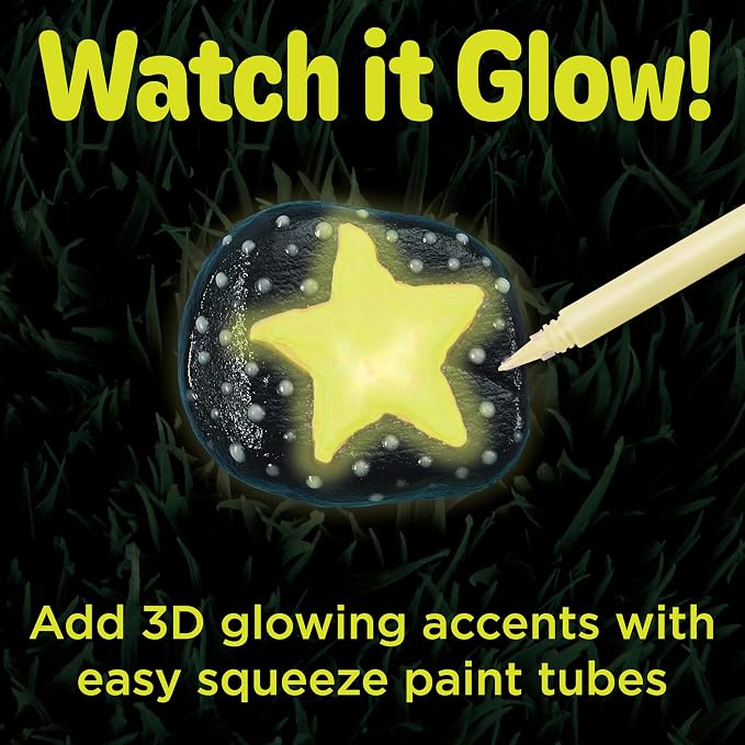 Creativity for Kids Rock Snake Bucket Kit Create 20 Smooth Stones into a Colorful Rock Snake Fun DIY Craft & Outdoor Art Activity for Kids (Ages 6+)