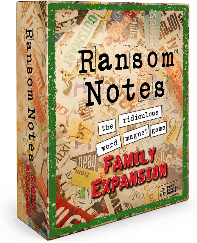 Ransom Notes Expansion Pack, Family Edition - The Ridiculous Word Magnet Party Game, 3+ Players