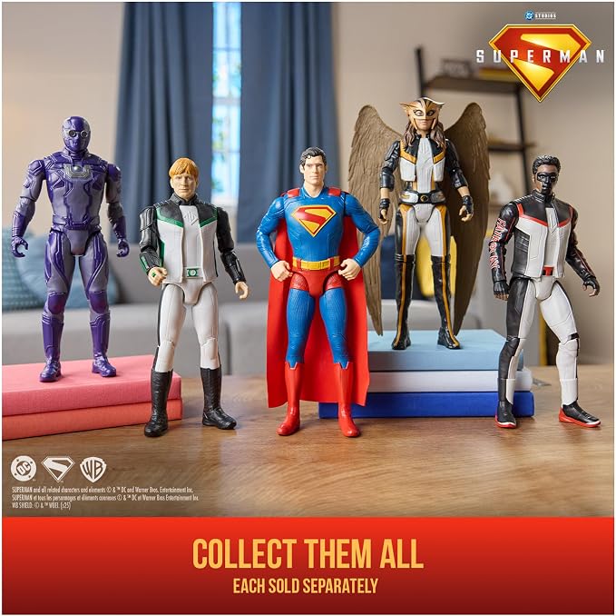 DC Comics, Superman Mr Terrific 12-inch Superhero Action Figure, Kids Toys for Boys and Girls Pretend Play, for Ages 4 and Up