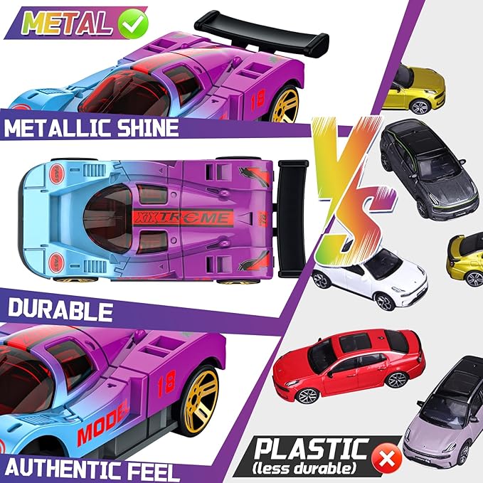 Color Changing Cars Toys Bath Toys for Kids Ages 1-3 4-8 Goodie Bags Fillers for Kids Grandkids Pool Water Toys Boys Birthday Car Gifts Sensory Die-Cast Toys Mini Sensory Toys Theme Party Giveaways