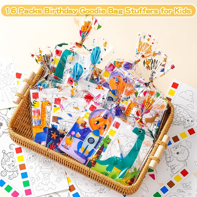 Water Coloring Books & Temporary Tattoos Bulk for Kids Party Favors(338Pcs) | Party Favors, Coloring Books for Kids Ages 4-8, Kids Crafts, Birthday Goodie Bag Stuffers, Classroom Prize, Kids Gifts