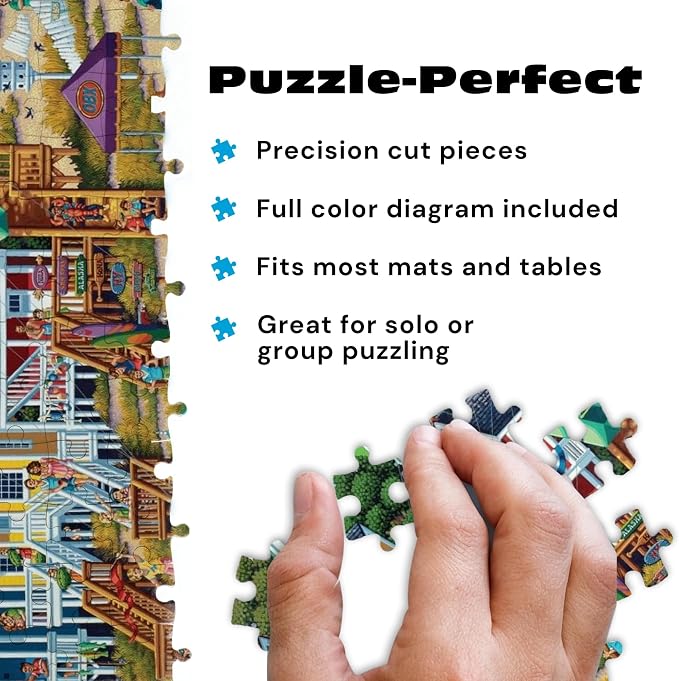 Buffalo Games - Dowdle's Outer Banks 1000 Piece Jigsaw Puzzle, Made in USA, Recycled Premium Board, Reference Diagram
