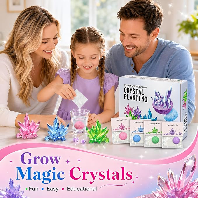 24Pcs Science Kit Crystal Growing Toys Party Favor Supply Gifts for Kids Classroom Goodiebags Gifts