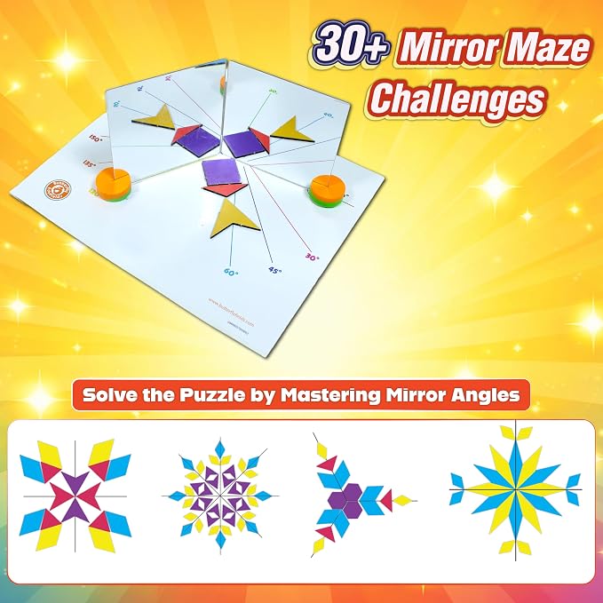 Butterfly EduFields My First Light & Optics Science Kit for Kids Ages 6-12 | 20 Spy Science Missions Across 7 Levels | Mirrors, Periscope, Color & Illusions | STEM Gift for Boys & Girls