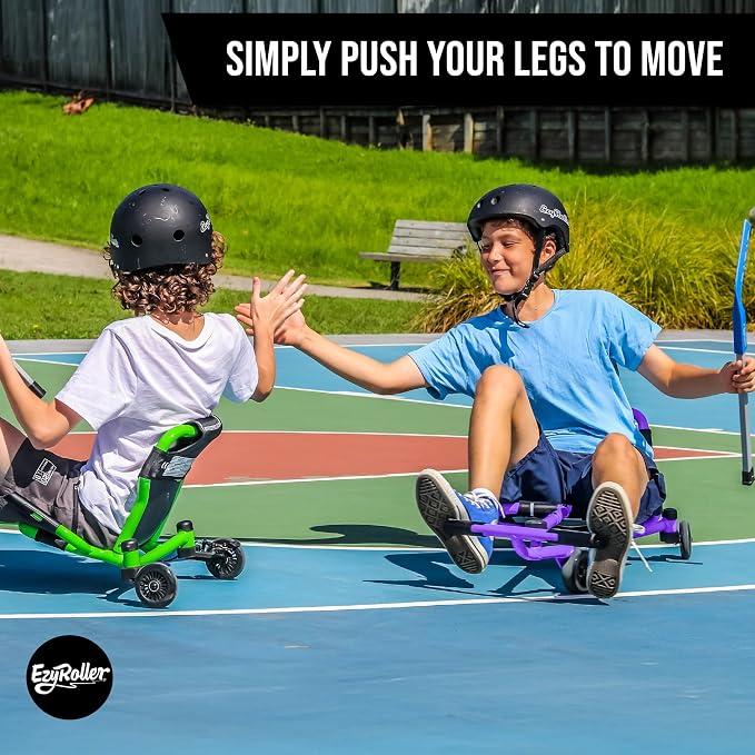 EzyRoller Drifter X Ride On Toy for Kids, Ages 4-12, Up to 154 lbs - Purple