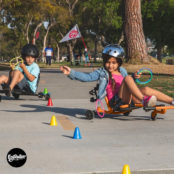 EzyRoller Drifter X Ride On Toy for Kids, Ages 4-12, Up to 154 lbs - Orange