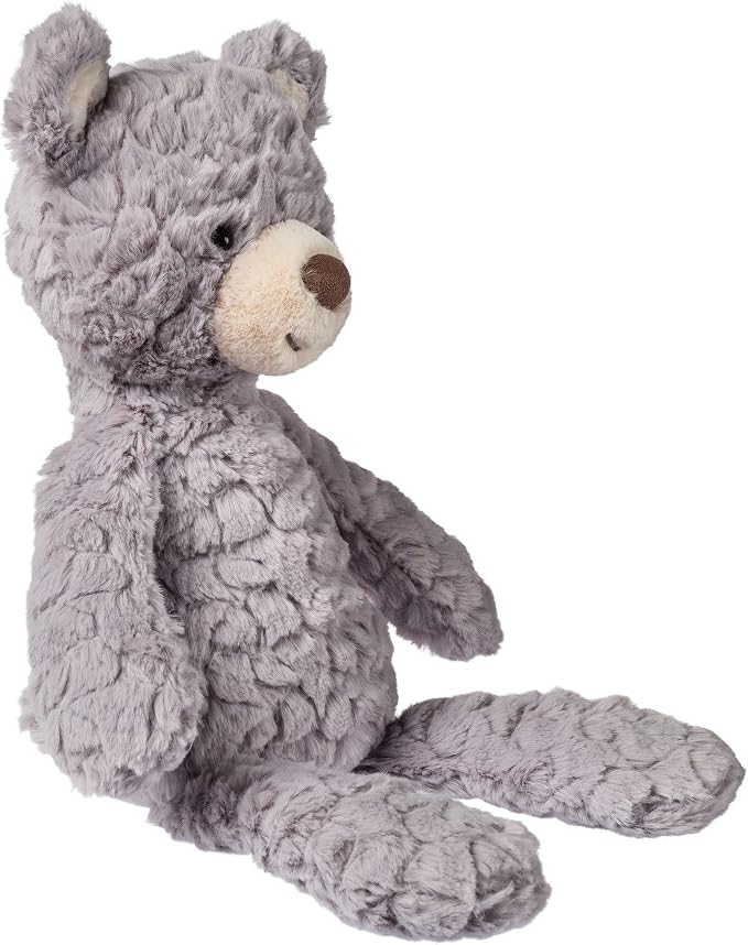 Mary Meyer Teddy Bear - Putty Collection Super Soft Stuffed Animal Plush Classic Toy Plushie, 17" Medium, Shadow Grey