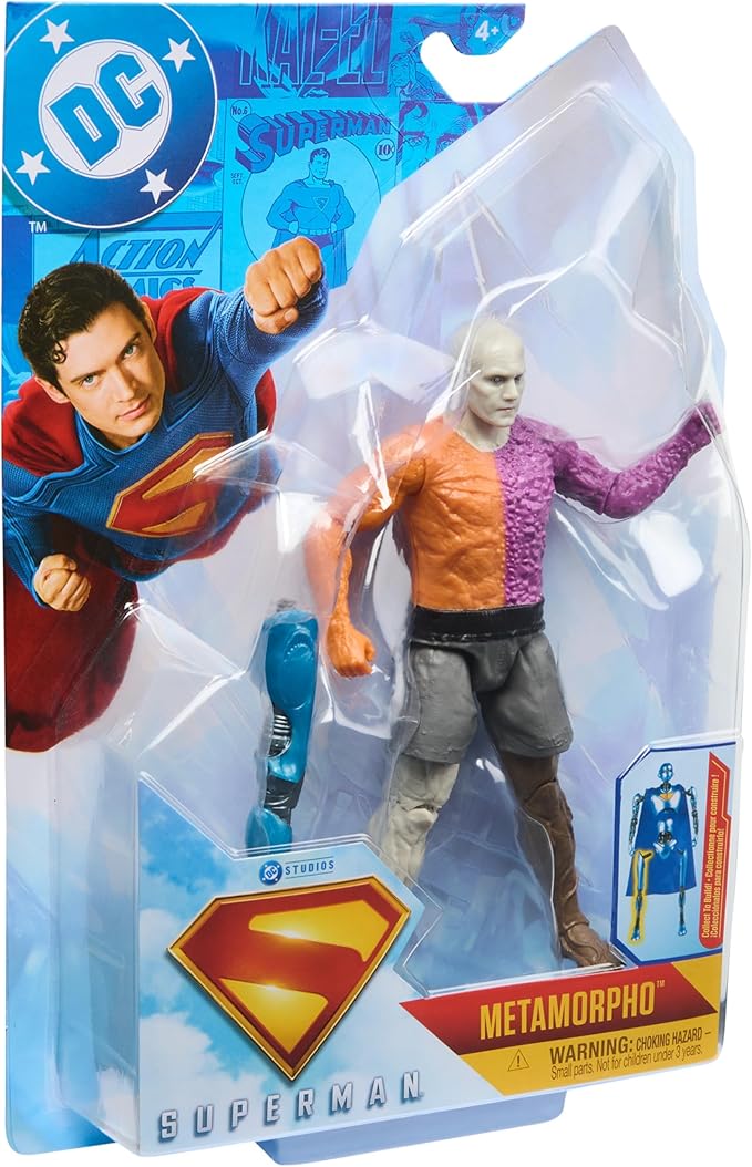 DC Comics, Superman 6-Inch Metamorpho Action Figure, Authentic Superman Movie Styling, Super Heroes Kids Toys for Boys and Girls Ages 4 and Up