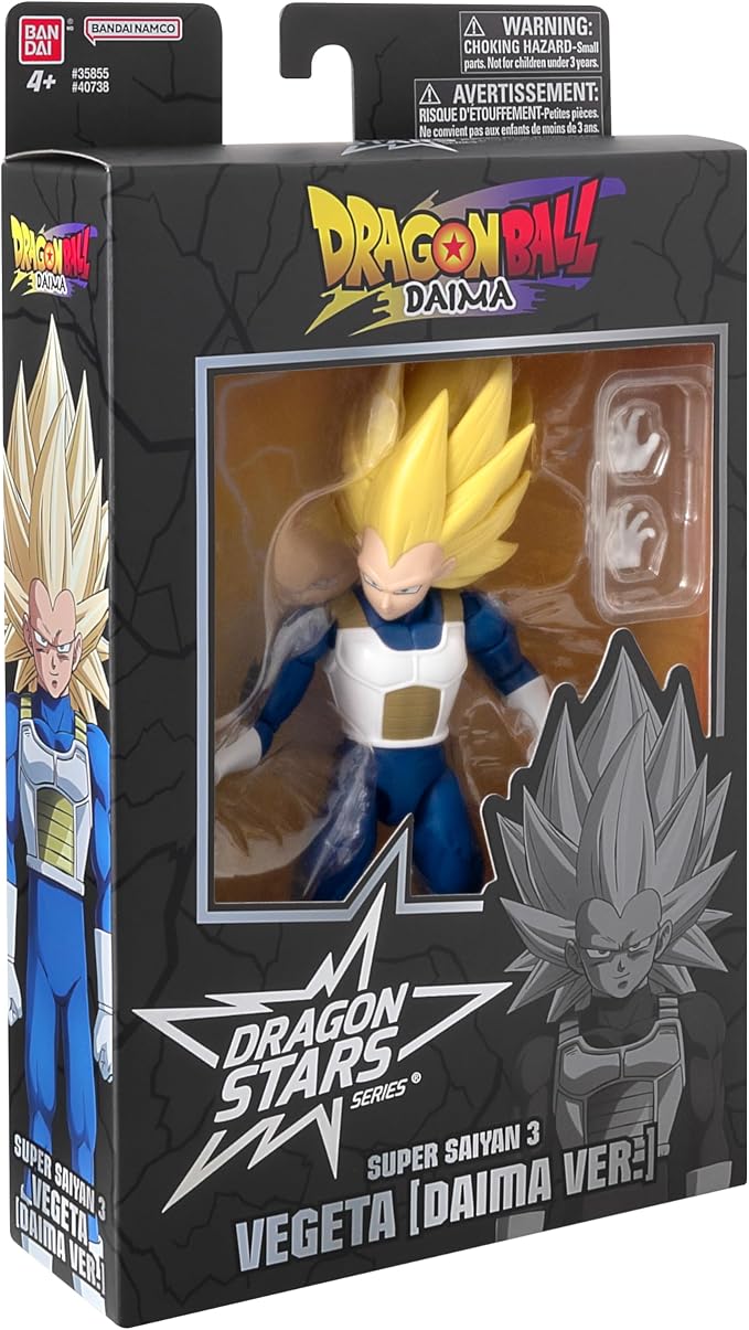 Dragon Stars Series - Dragon Ball DAIMA - Super Saiyan 3 Vegeta 6.5" Action Figure