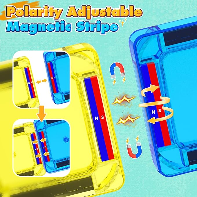 40PCS Mini Magnetic Tiles Toddler Travel Essentials Toys with Case Set, Magnetic Building Blocks Kids Games, Montessori Preschool Education Sensory Toys for 3 4 5 Year Old Boys Girls Birthday Gifts