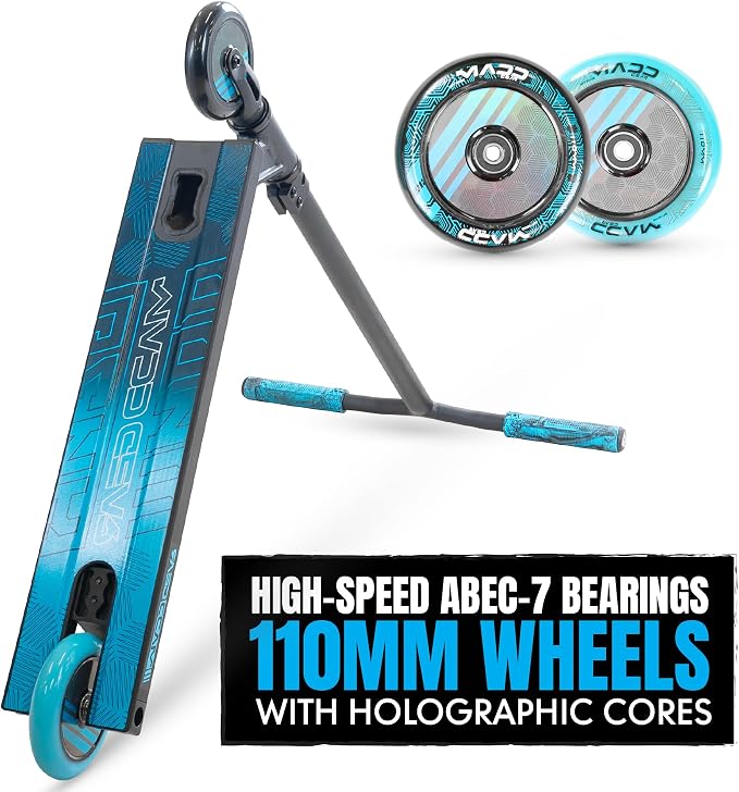 Pro Trick Stunt Scooter for Kids Ages 8-12 – Lightweight Durable 2 Wheel Freestyle Scooter for Skatepark and Street – Easy Assembly – Madd Gear MG3