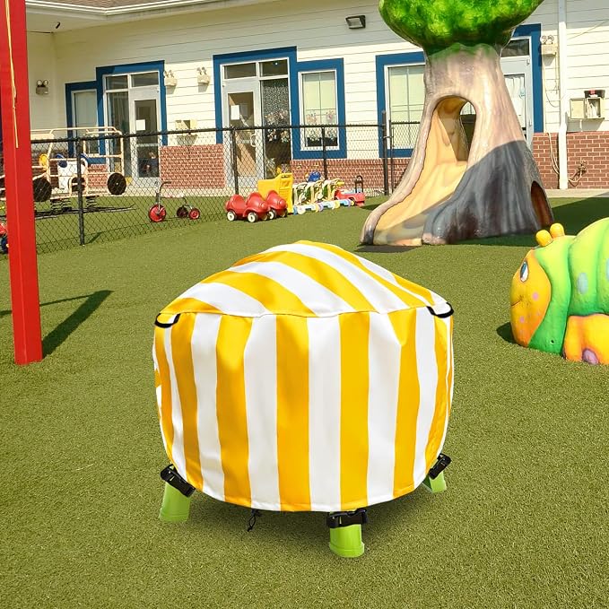 Water Table Cover Spiralin' Seas Waterpark Play Outdoor Sand Water Table Cover 34X34X18 inch-Yellow