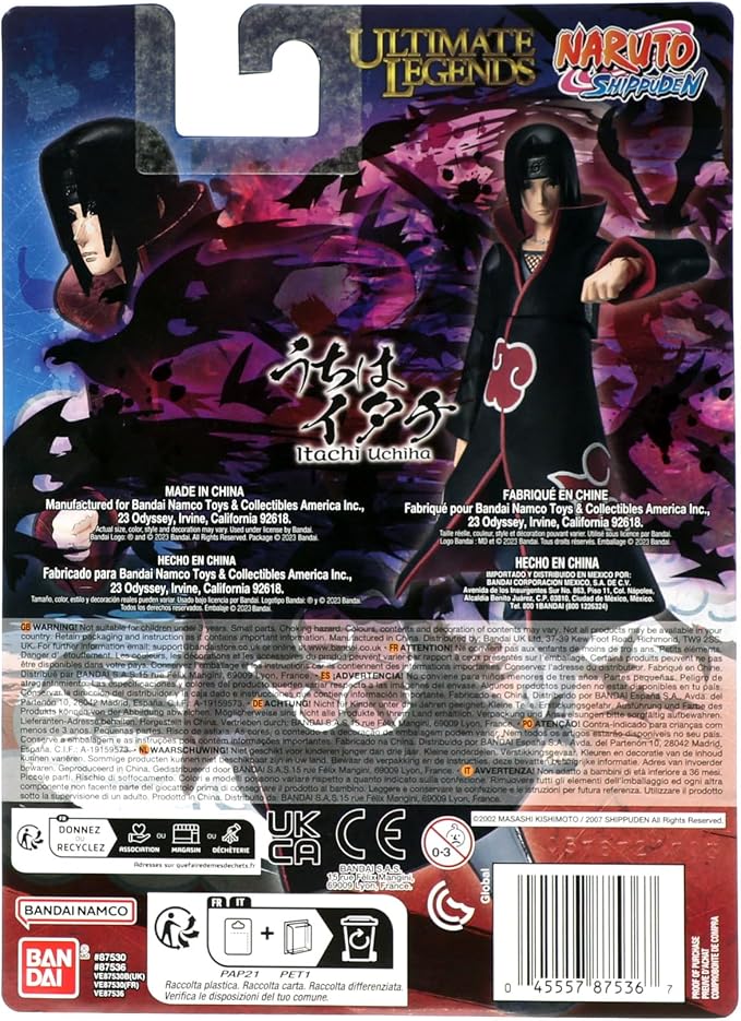 Ultimate Legends - Naruto - Itachi Uchiha (Adult) 5" Action Figure