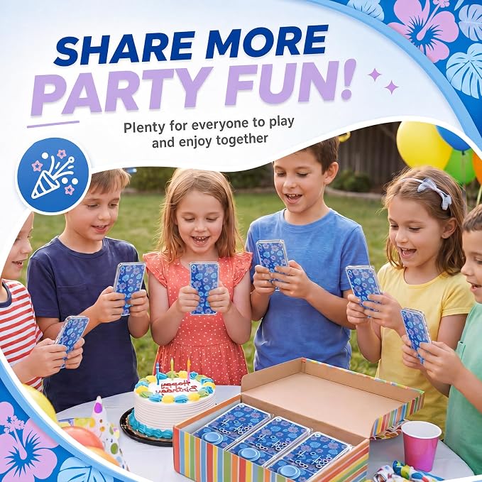 12 Pcs Hawaiian Party Favors for Kids Handheld Water Games Water Ring Toss Toys, Hawaiian Birthday Goodie Bags Stuffers Return Gifts Classroom Prize Rewards Bulk
