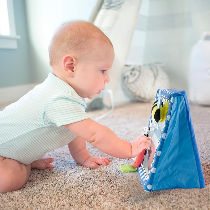 Sassy Tummy Time Floor Mirror, Developmental Baby Toy, Newborn Essential, Great Shower Gift, 0+ Months (Pack of 12)