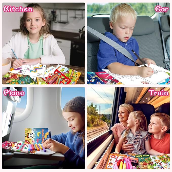 Kalysky 15Pack Small Coloring Books (8.5 x 5.9 inch) for Toddlers 1-3 3-5,Bulk Coloring Books for Kids Ages 2-4 4-8,Party Favors Carnival Prizes Goodie Bag Stuffer,Activity Books for Kids