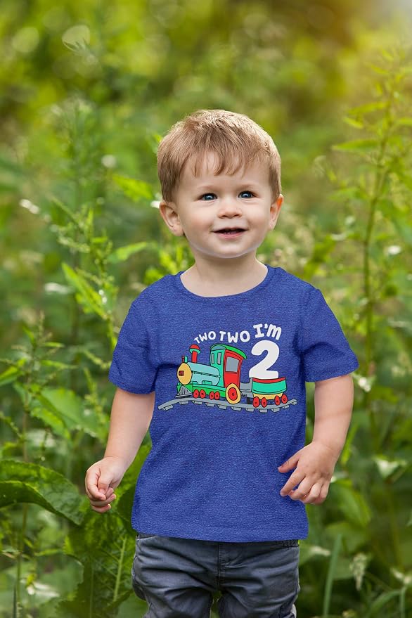 Unordinary Toddler 2nd Birthday Shirt boy Chugga Chugga Two Two Train im 2 Years Old Second Birthday Tshirt