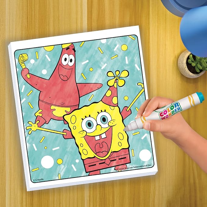Crayola Color Wonder Nickelodeon Activity Pad Bundle (3pk), Mess-Free Coloring Set for Kids, Paw Patrol, Spongebob & Blue’s Clues, Travel Activity, Gift for Toddlers, 3+