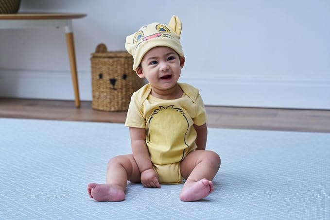 Disney Cosplay Baby Bodysuit and Hat Set Newborn to Infant Sizes (Newborn - 24 Months)
