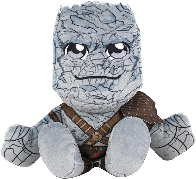 Bleacher Creatures Marvel's Korg 8" Kuricha Sitting Plush- Soft Chibi Inspired Toy