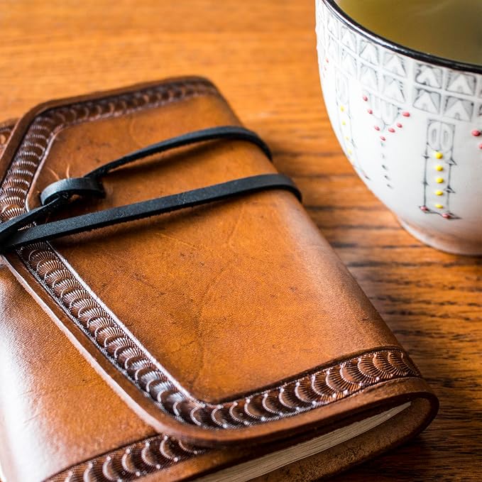 Silver Creek Realeather Leather Journal Kit, 4.5"x6", Natural (C4182-00)