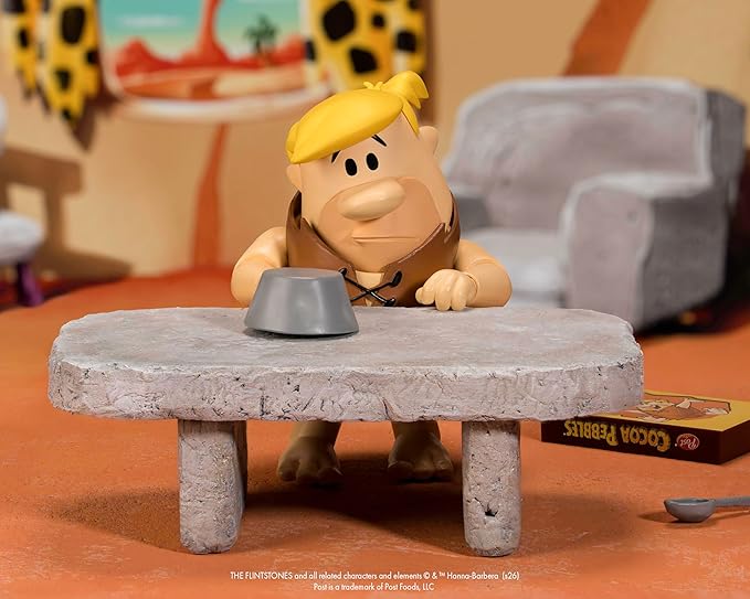 Jada Cocoa Pebbles Barney Rubble Action Figure Toys – 1:12 Scale – Fully Articulated – Retro Cartoon Collectible – Nostalgic Toy for Ages 8+