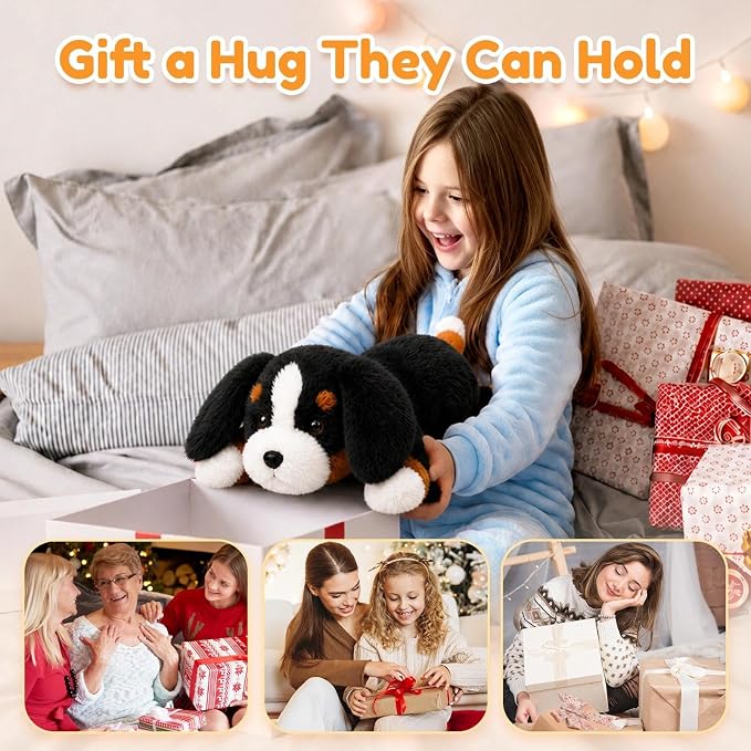 Bernese Mountain Dog Weighted Stuffed Animal Plush Toy(10.6 Inch, 0.7 Lbs)