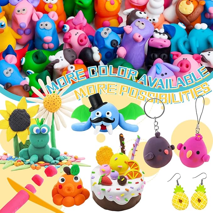 Air Dry Clay 36 Colors,Magic Clay Modeling Clay,DIY Molding Magic Clay