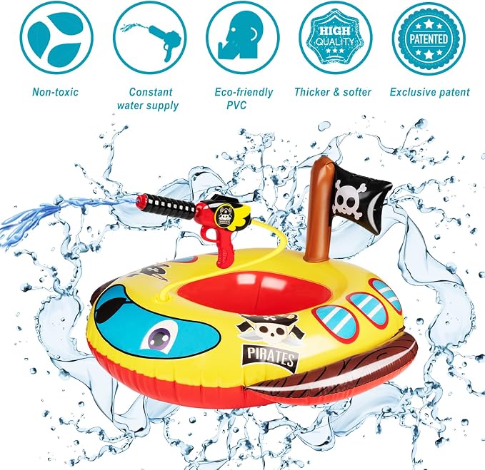 10Leccion Kids Pool Floats for Toddlers Ages 3-8, Fun Summer Water Toys