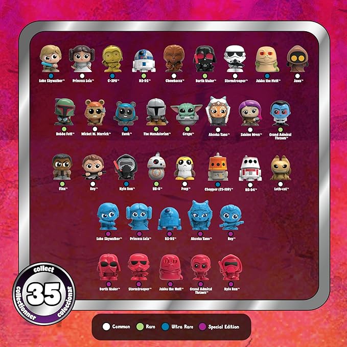 Just Play Star Wars™ Doorables Squish Squadron, Colletible Figures and Vehicle, Kids Toys for Ages 5 Up