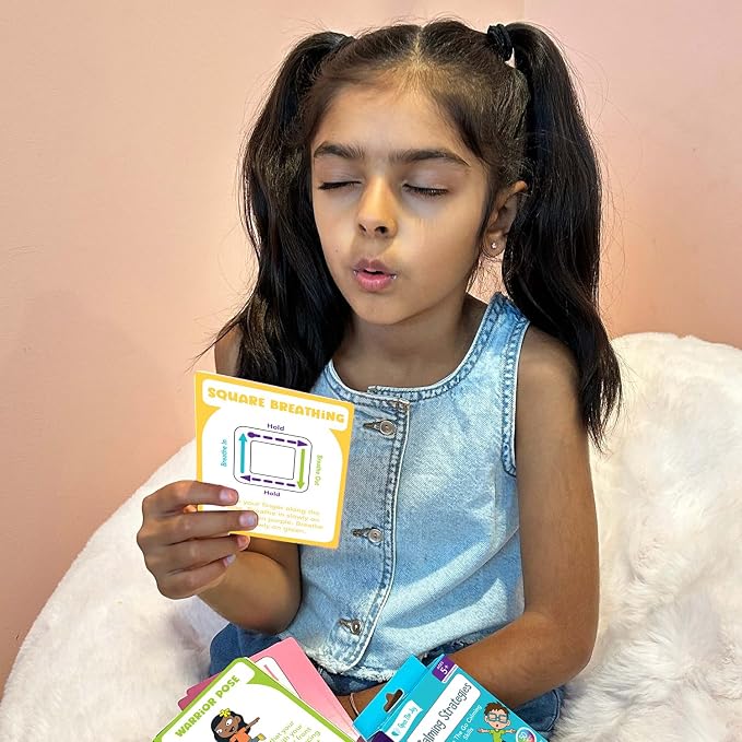 Open The Joy Calming Strategies Cards for Kids - Mindfulness Activities, Stress Relief Techniques, and Emotional Regulation Tools - Ages 4 and Up