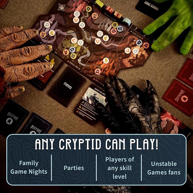 Unstable Games Twisted Cryptids Board Game - Strategy Card Game for Adults and Kids - Family Board Games for 2-4 Players, Ages 12 and Up - from the Creators of Unstable Unicorns and Here to Slay