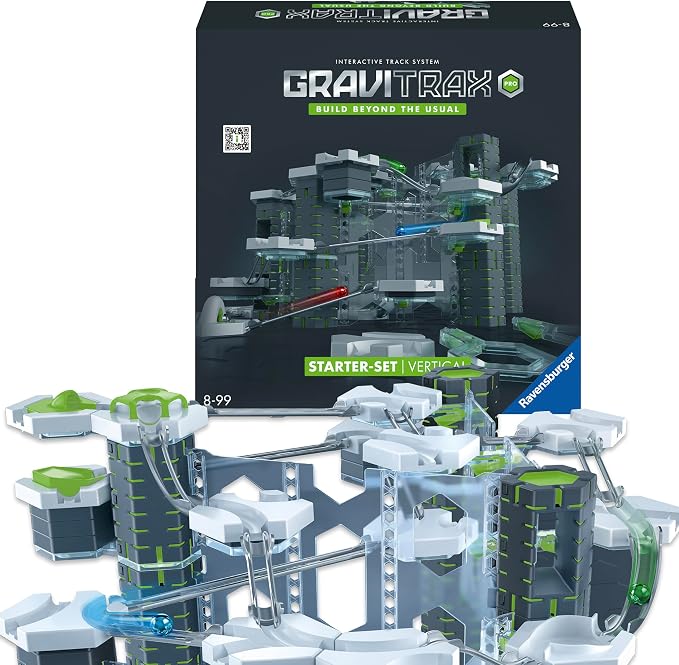 Ravensburger GraviTrax PRO Starter Set - Gravity & Magnetic Marble Game - MESH Accredited STEM Toy for Kids - Brain-Building, Educational Gift - Engages Critical Thinking, Problem Solving - Ages 8+