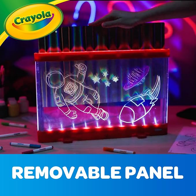 Crayola Ultimate Light Board - ColorVibe, Sound Reactive Light Up Drawing Tablet for Kids, LED Art Projector Board, Kids Gifts, Toys for Boys & Girls, Ages 6+