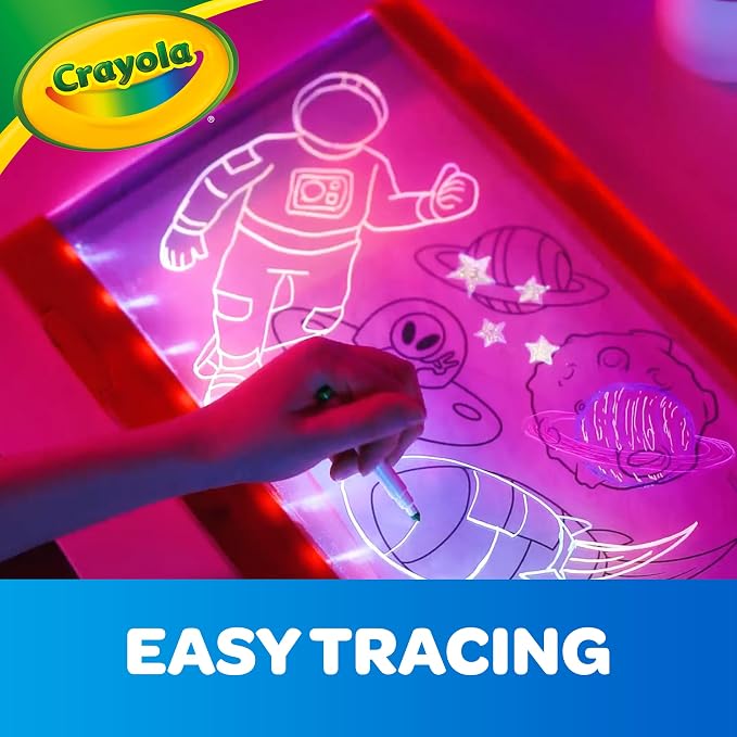 Crayola Ultimate Light Board - ColorVibe, Sound Reactive Light Up Drawing Tablet for Kids, LED Art Projector Board, Kids Gifts, Toys for Boys & Girls, Ages 6+