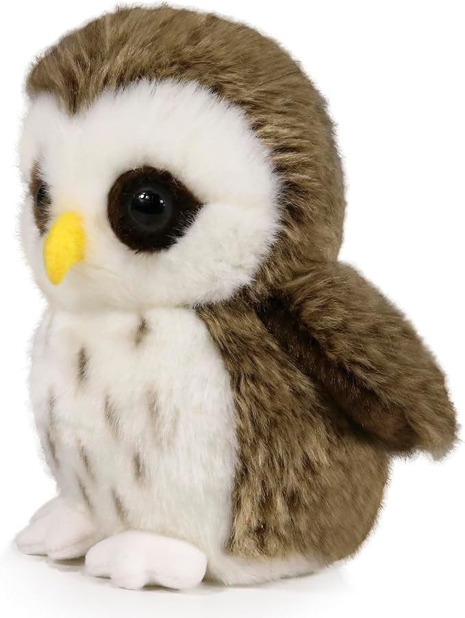 Ice King Bear Wild Animal Small Stuffed Animals Zoo Family Plush Toy (Owl 6 Inches)