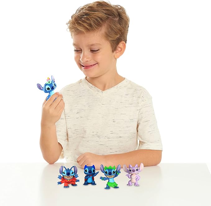 Disney’s Lilo & Stitch Collectible Stitch Figure Set, 5-pieces, Kids Toys for Ages 3 Up by Just Play