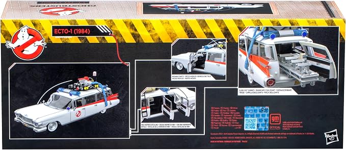 Ghostbusters Plasma Series Ecto-1 (1984), 1:18 Scale Toy Car, Toys for Ages 14+ (Amazon Exclusive)