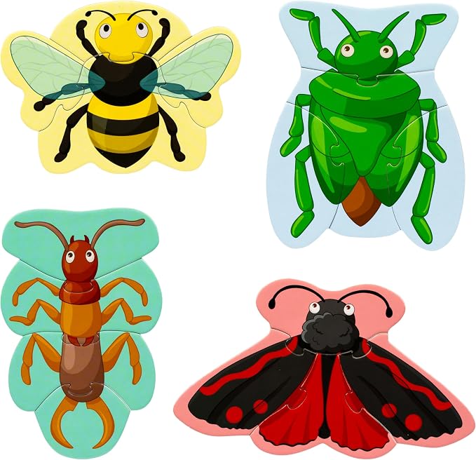 Orchard Toys Bug Hunters Game, Learn Counting and Observational Skills As You Race to Be 1st to Build Your Bug, Designed for 2-4 Players Aged 3+