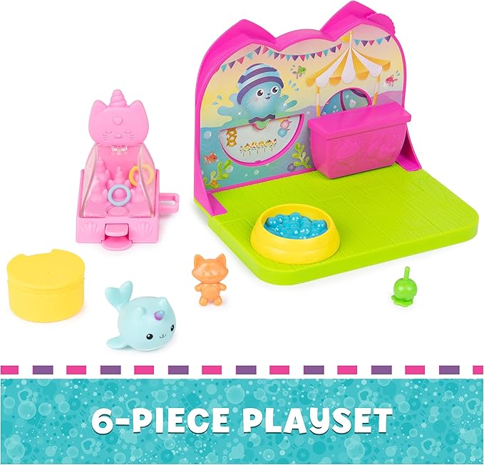 Spin Master Gabby's Dollhouse Kitty Narwhal’s Carnival Room, with Toy Figure, Surprise Toys and Dollhouse Furniture, Kids Toys for Girls & Boys 3+