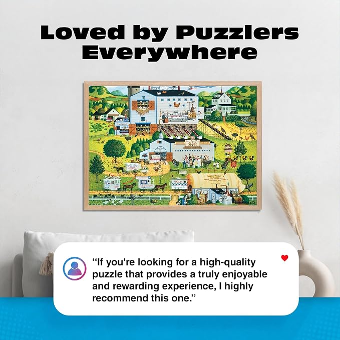 Buffalo Games Silver Select – Charles Wysocki Sunny Side Up - 1000 Piece Jigsaw Puzzle for Adults – Precision-Cut Pieces, Beautiful Artwork, and Hours of Relaxing Fun