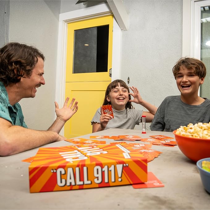 Call 911! [A Family Game of Unexpected Emergencies | Card Games for Adults & Teens, 200 Emergency Prompts | Fun Card Games for Family Game Nights & Parties | Ages 12 Up]
