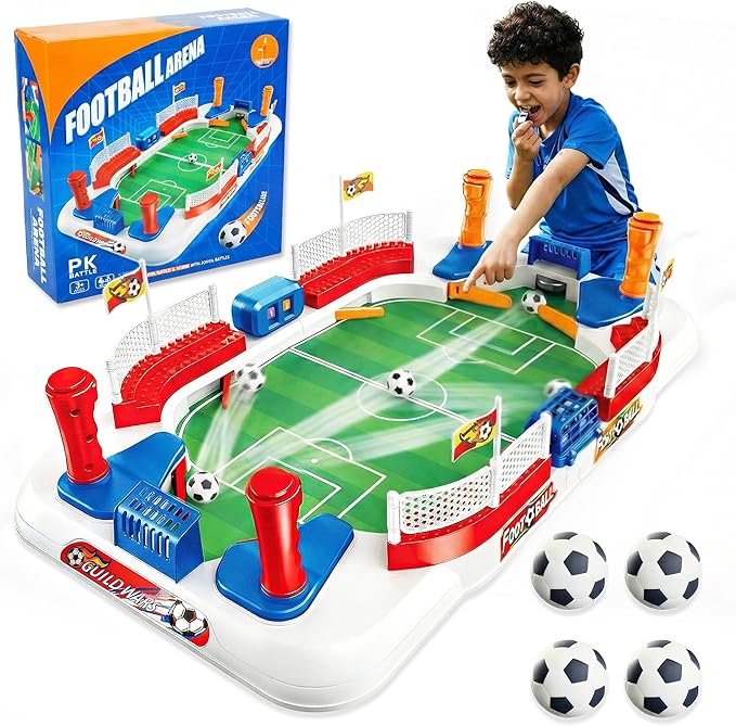 SMILESSKIDDO Soccer Board Games for Kids, Mini Foosball Table Toys for 3 4 5 6 7 8-12 Year Old Kids, Interactive Soccer Toys Indoor Home Party - Gift for Boys Girls Birthday Holiday
