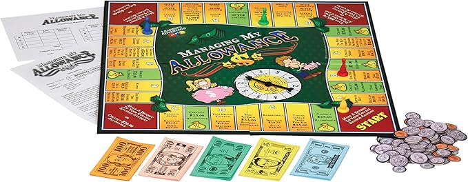 LEARNING ADVANTAGE Managing My Allowance Money Game | for Ages 8+ | Teach Financial Literacy | First Money Experience for Kids