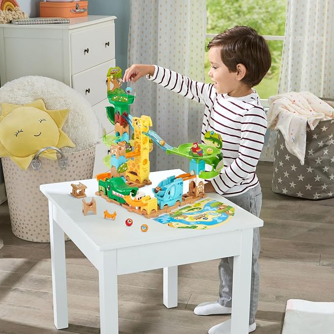 VTech Marble Rush Jungle Journey Set Preschool Marble Run Toy