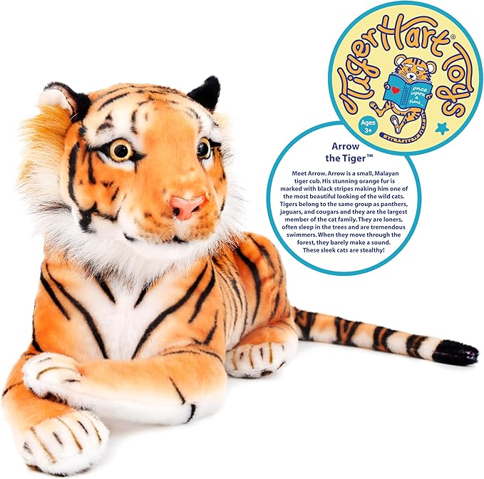 TigerHart Arrow The Tiger - Squeeze Me! - 17 Inch Stuffed Animal Plush