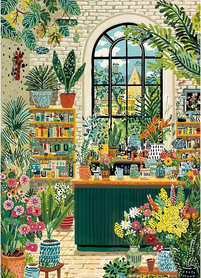 Botanical Garden Puzzles for Adults 1000 Pieces, Jigsaw Puzzles for Adults 1000 Piece, Challenging Game Toys, Impossible Puzzle, Family Decoration Puzzle